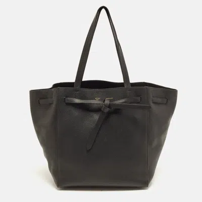 Pre-owned Celine Phantom Cabas Small Black Leather Tote