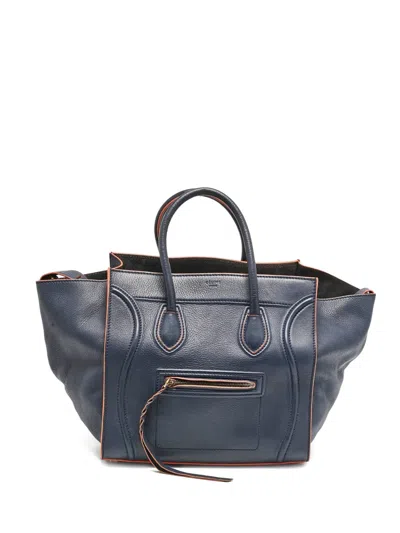 Pre-owned Celine Phantom Cabas Tote Bag In Blue