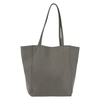 Pre-owned Celine Phantom Cabas Tote Leather Gray Leather Tote Bag Bag ()