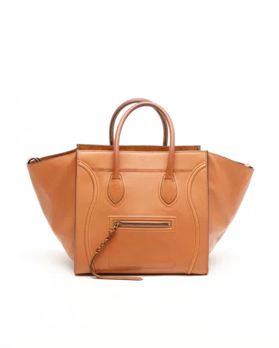 Celine Céline Phantom Luggage Tote Bag In Brown