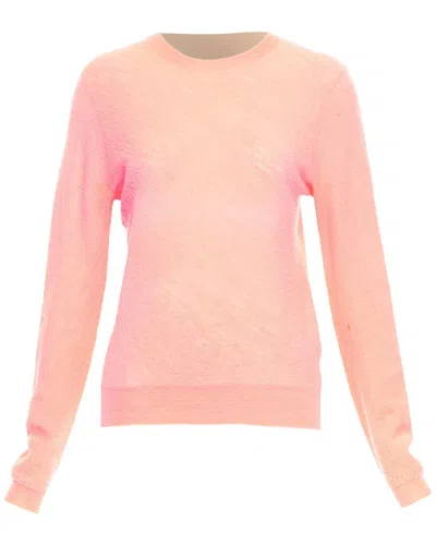 Celine Phoebe Philo Neon Coral Pink Wool Knitted Sweater S (authentic Pre-  Loved)