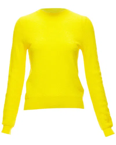 Celine Phoebe Philo Wool Crew Neck Sweater In White
