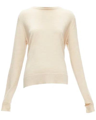 Celine Phoebe Philo Wool Silk Knit Tie Back Cut Out Sleeves Sweater (authentic  Pre-loved) In Brown