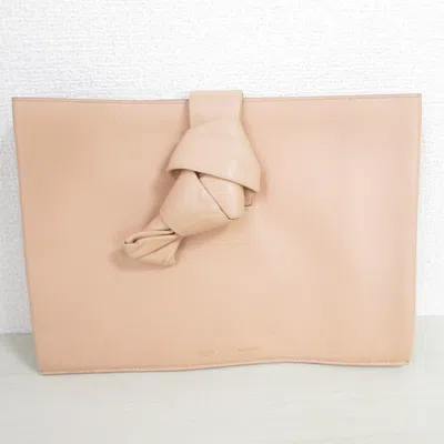 Pre-owned Celine Pink Beige Clutch Bag ()