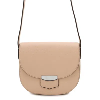 Pre-owned Celine Pink Beige Leather Shoulder Bag ()