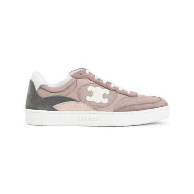 Celine Pink Lace Up Sneakers