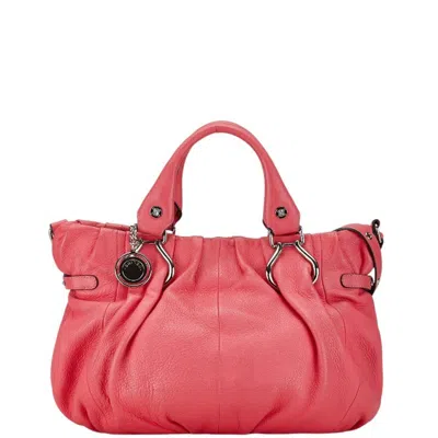 Pre-owned Celine Pink Leather Handbag Shoulder Bag ()