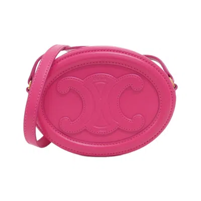 Pre-owned Celine Pink Leather Shoulder Bag ()