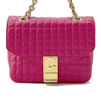 Pre-owned Celine Pink Leather Shoulder Bag ()