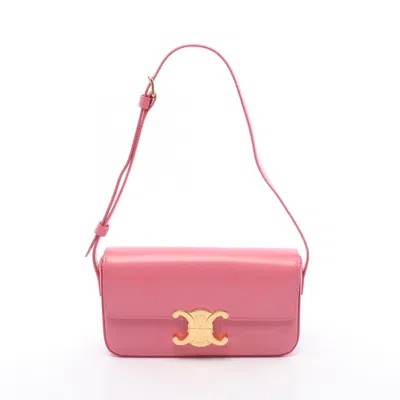 Pre-owned Celine Pink Leather Shoulder Bag ()