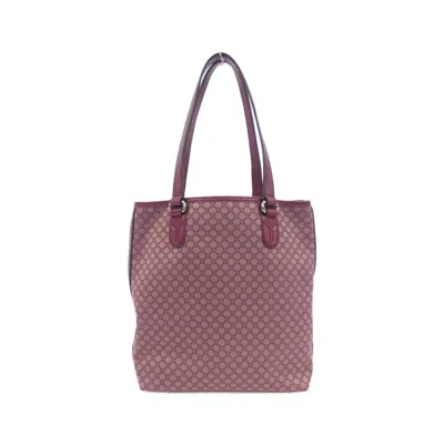 Pre-owned Celine Pink Red Color Canvas Tote Bag ()
