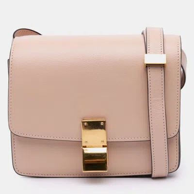 Pre-owned Celine Pink Small Liege Calfskin Classic Box