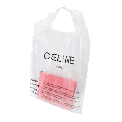 Pre-owned Celine Pink Vinyl Leather Clutch Bag Pouch ()