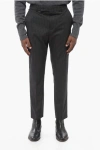 Celine Pinstriped Wool Pants With Belt Loops