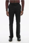 Celine Pinstriped Wool Pants With Hidden Fastening