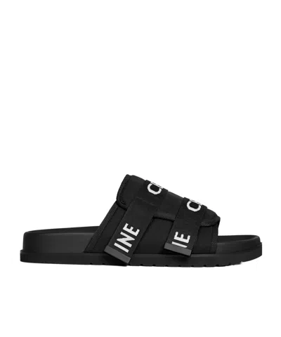 CELINE CELINE PITEA STRAPPY SANDAL IN 'CELINE' JACQUARD