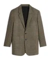 Celine Plaid Cashmere Suit Jacket In Green