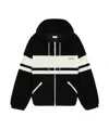 Celine Plain Jersey Hooded Jacket In Black