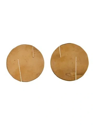 Pre-owned Celine Plate Drop Earrings In Multicolor