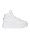 Celine Platform High-top Sneakers In White