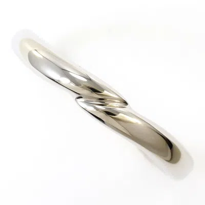 Pre-owned Celine Platinum 1000 Band Ring ()