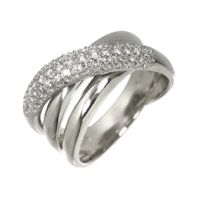 Pre-owned Celine Platinum 900 Band Ring ()