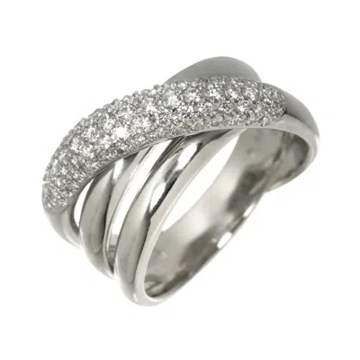 Pre-owned Celine Platinum 900 Band Ring ()
