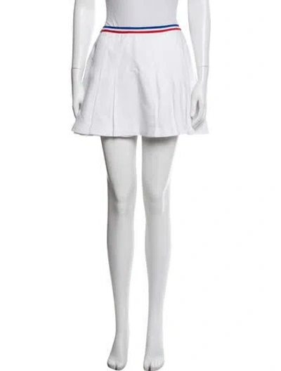 Pre-owned Celine Pleated Accents Mini Skirt In Blue