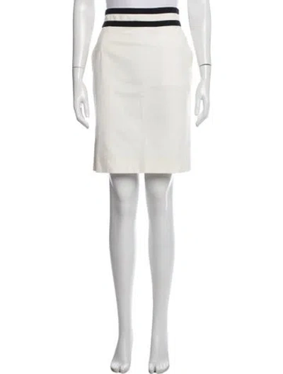 Pre-owned Celine Pleated Accents Mini Skirt In Neutrals