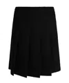 Celine Pleated Skirt In Black