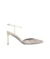 Celine Pointed High-heeled Sandals In Nude