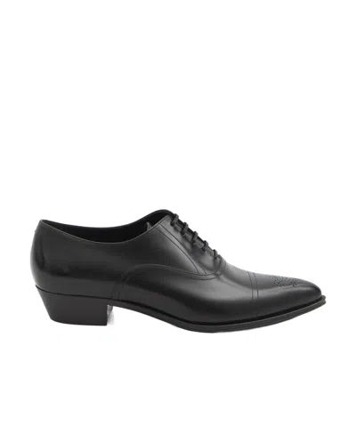Celine Pointed Oxfords In Black