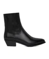 Celine Pointed Short Boots In Black
