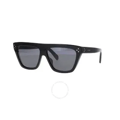 Celine Polarized Square Ladies Sunglasses Cl40256i 01d 58