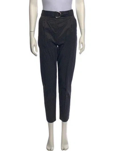 Pre-owned Celine Polka Dot Print Straight Leg Pants In Multi