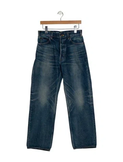 Pre-owned Celine Polly Bf 007 Wide Leg Jeans In Blue