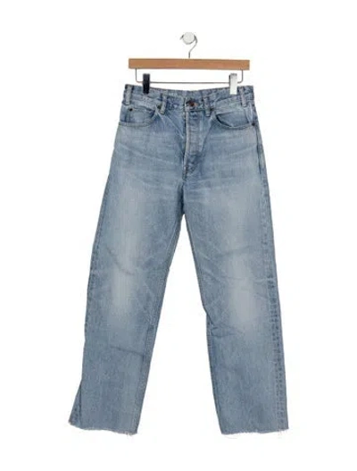 Pre-owned Celine Polly Straight Leg Jeans In Blue