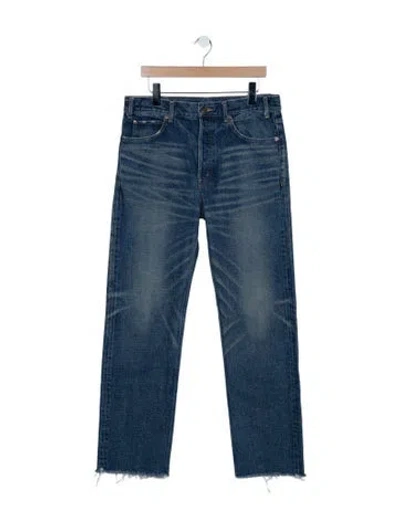Pre-owned Celine Polly Straight Leg Jeans In Blue