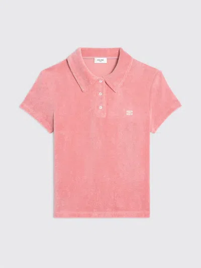 Celine Polo Shirt Woman  In Pink