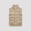 Celine Quilted Jacket With High Collar And Pocket In Neutral