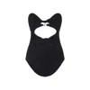 Celine Beachwear With Cut-out Design And Gold-tone Hardware In Black
