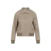 Celine Polyester Bomber Jacket Women In Gray