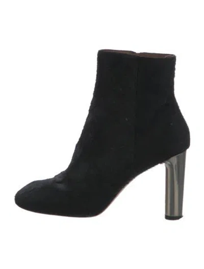 Pre-owned Celine Ponyhair Boots In Black