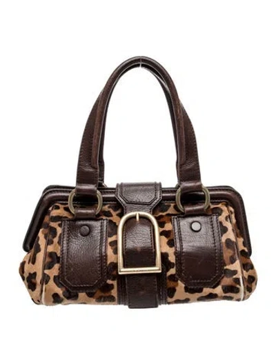 Pre-owned Celine Ponyhair Ella In Brown