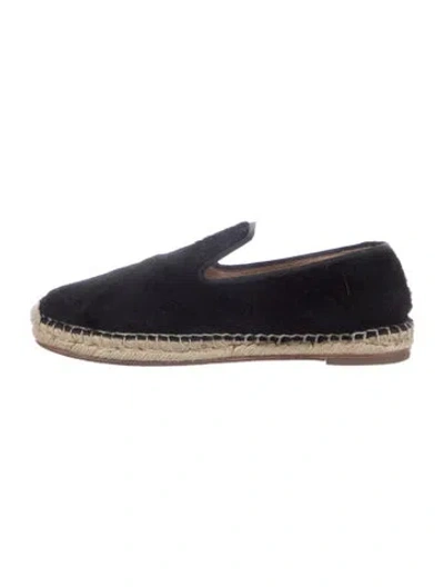 Pre-owned Celine Ponyhair Espadrilles In Black