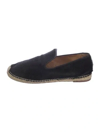 Pre-owned Celine Ponyhair Espadrilles In Blue