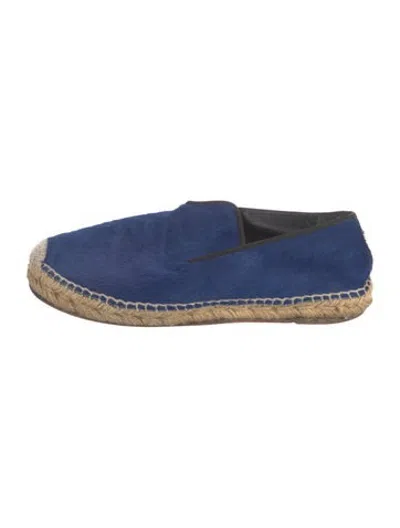 Pre-owned Celine Ponyhair Espadrilles In Blue