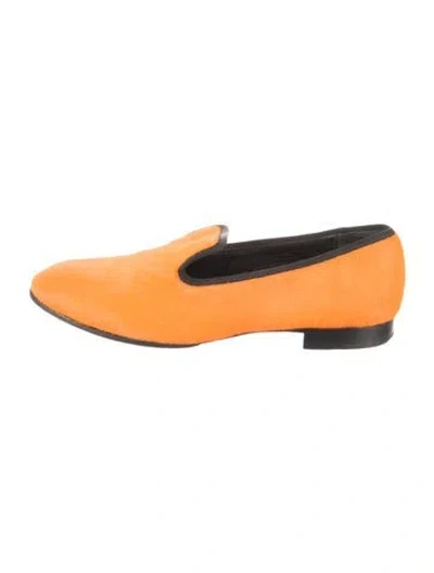 Pre-owned Celine Ponyhair Grosgrain Trim Loafers In Multi