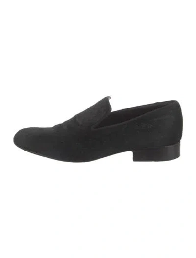 Pre-owned Celine Ponyhair Loafers In Black