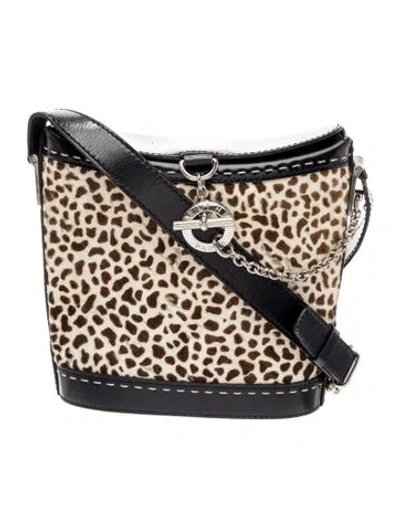 Pre-owned Celine Ponyhair Messenger Bag In Black